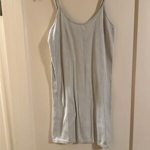 Forever 21 Light Gray Ribbed Mini Dress